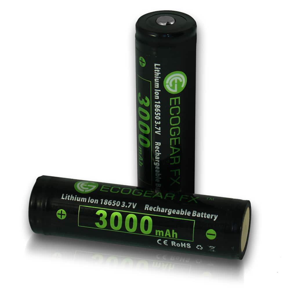 18650 IMR 3000mAh High Drain Flat Top Lithium-ion Batteries (2-Pieces)