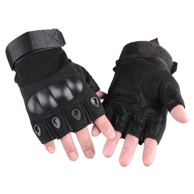 XG-TG2 Hard Knuckle Tactical Gloves (Half Finger) Military Style