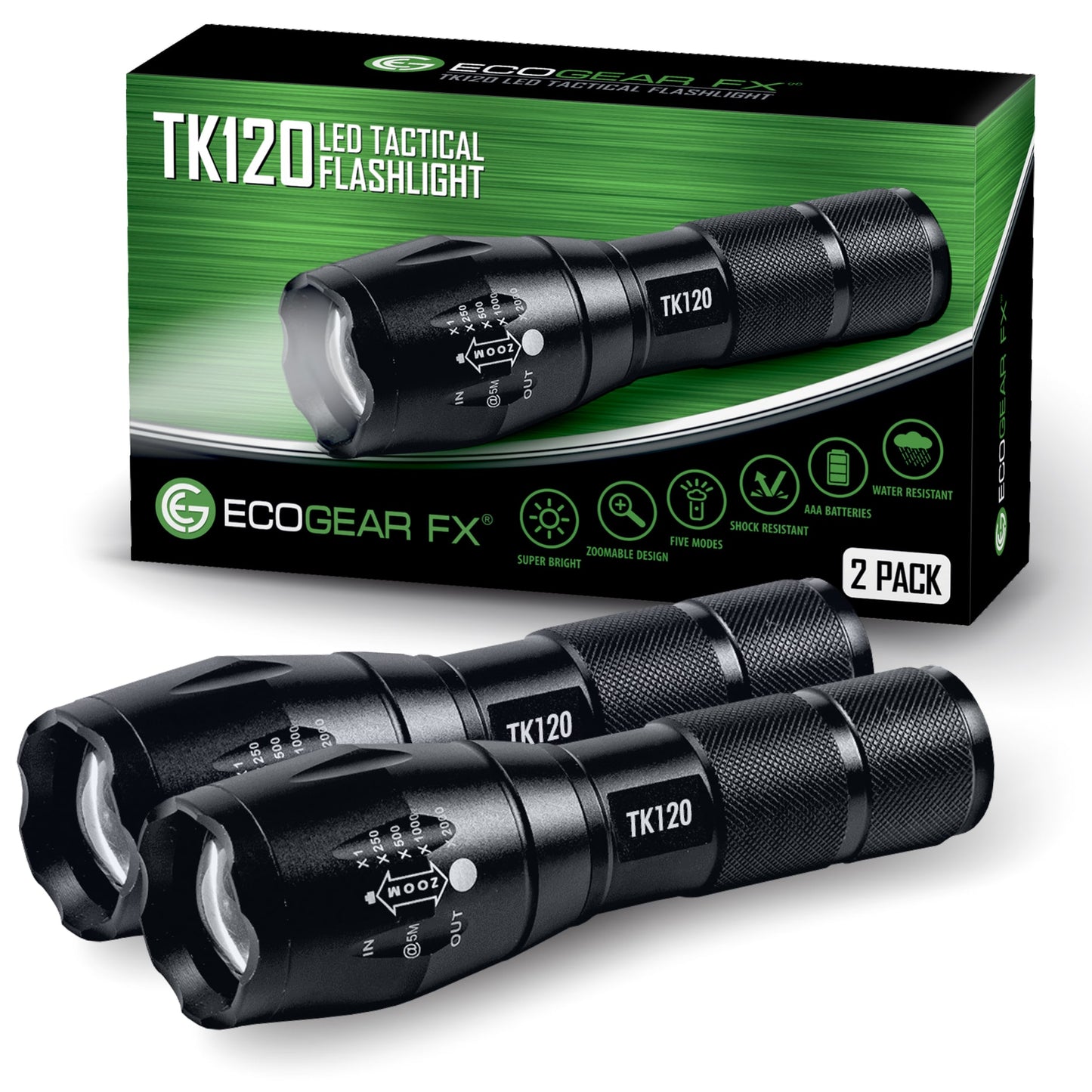 TK120 LED Tactical Flashlights with Strobe