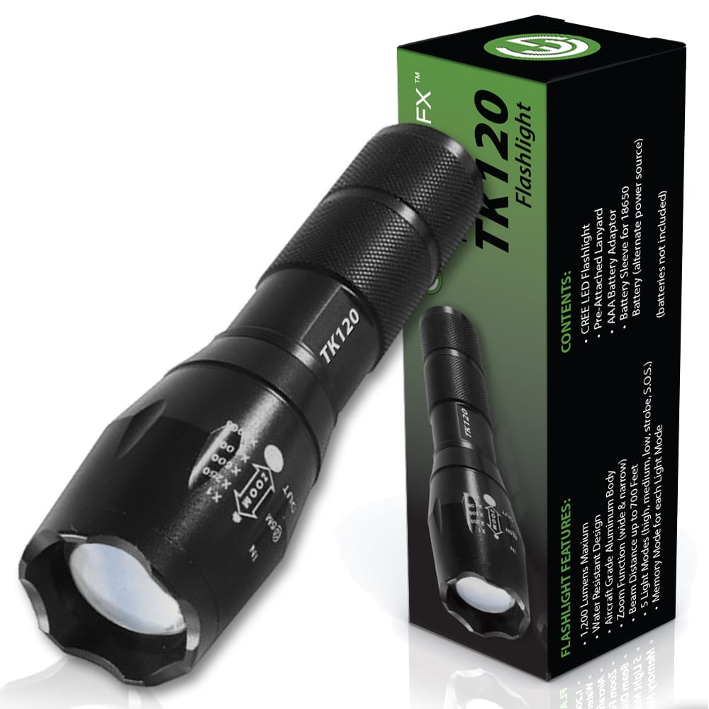 TK120 LED Tactical Flashlights with Strobe